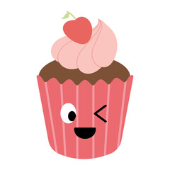 Cute Cupcake Illustration