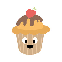 Cute Cupcake Illustration