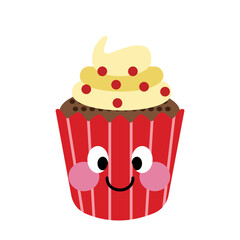 Cute Cupcake Illustration
