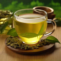 Green tea has antioxidant, protect the skin, reduce inflammation and redness, good for undergoing cancer by generative AI.