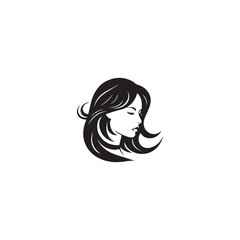 Beauty woman hairstyle logo design for nature beauty salon elements