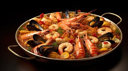 paella marisco, generative AI