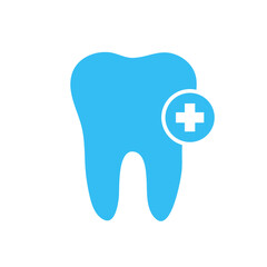 Dental clinic or teeth treatment - vector icon.