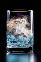 The storm in the water glass