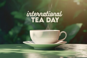 international Tea Day concept background. genarative ai
