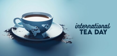 international Tea Day concept background. genarative ai
