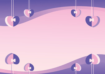 Gradient color background. love vector symbol for Happy Women's, Mother, Valentine's Day, birthday greeting card design, wedding invitation, banner.