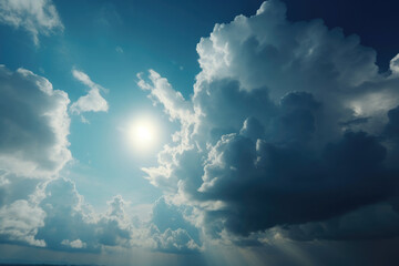 Fototapeta 青い空、大きな雲、Blue sky、big clouds obraz