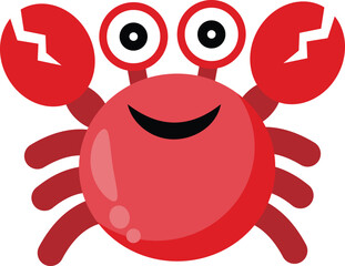 Obraz premium crab cartoon character vector