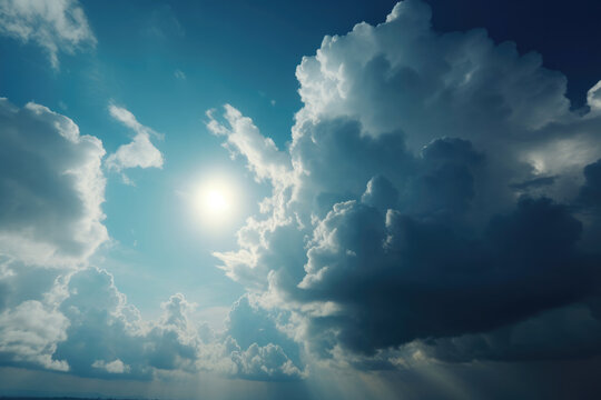 青い空、大きな雲、Blue sky、big clouds
