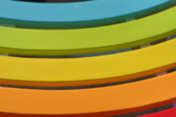 Look - you can see all the colours of the rainbow