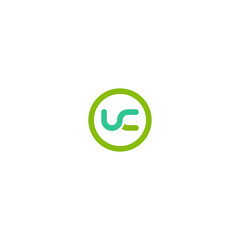 initials U and C logo design