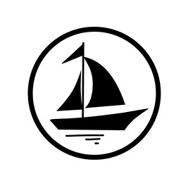 Sailboat icon logo
