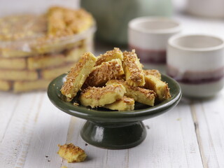 Kastengel or Kue Keju. one of popular snack for Ramadhan or Eid Fitr Mubarak