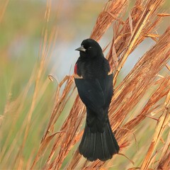 Red-winged Blackbird Sweetwater Wetlands Gainesville Florida