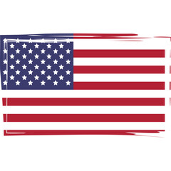 American Brush Flag Element
