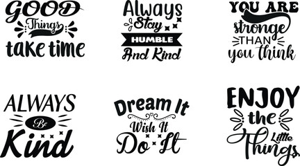 Fototapeta premium Inspiration quots svg bundle