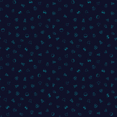 Kids toys seamless pattern. Vector illustration background.