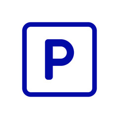 parking area sign symbol vector