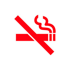 no smoking area sign symbol vector