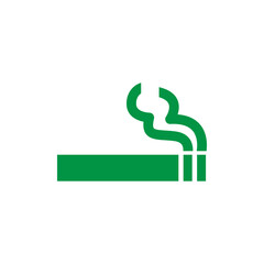 smoking area sign symbol vector