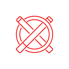 no smoking area sign symbol vector