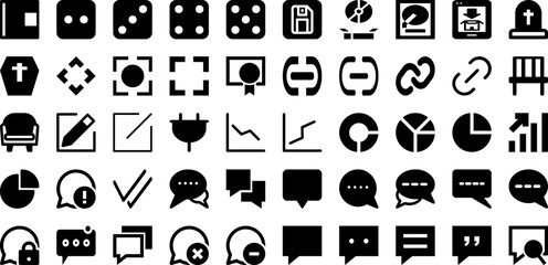 Interface Icon Set Isolated Silhouette Solid Icons With Set, Interface, Symbol, Vector, Web, Business, Icon Infographic Simple Vector Illustration