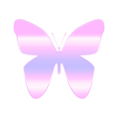 Pink Gradient Butterfly