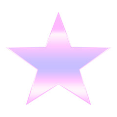 Pink Gradient Star