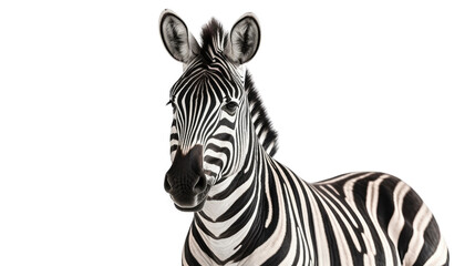 Fototapeta na wymiar zebra on transparent background, png