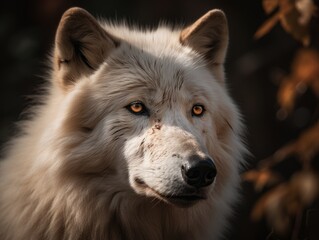 Arctic Wolf Majesty: Stunning Shot AI Generated Generative AI