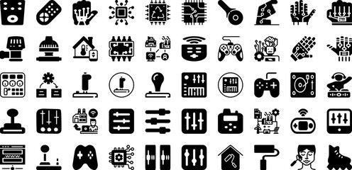 Roller Icon Set Isolated Silhouette Solid Icons With Outline, Vector, Roller, Set, Design, Sign, Icon Infographic Simple Vector Illustration