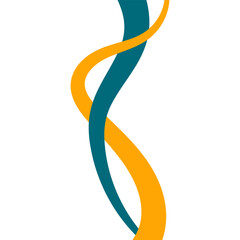 Middle Wavy Abstract Shape