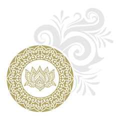 mandala ornamental pattern, vector art