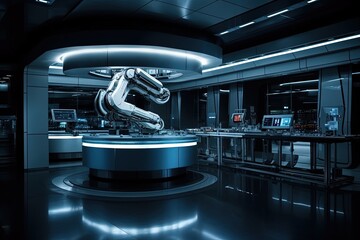 A futuristic photograph showcasing the cutting-edge technology