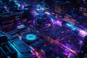 An abstract image showcasing the world of technology