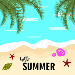 Fototapeta na wymiar summer typography vector. it is suitable for card or banner