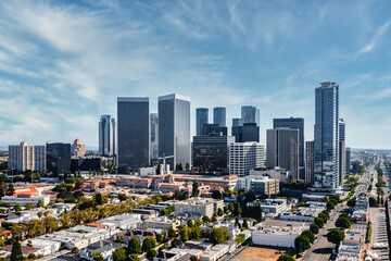 Fototapeta premium Los Angeles Skyline Downtown