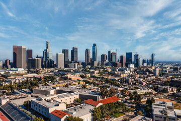 Fototapeta na wymiar Los Angeles Skyline Downtown