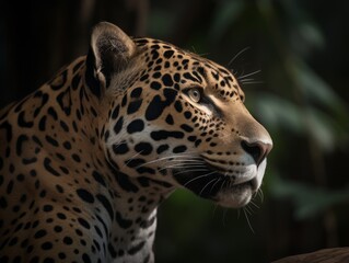 Incredible Jaguar in Natural Habitat AI Generated