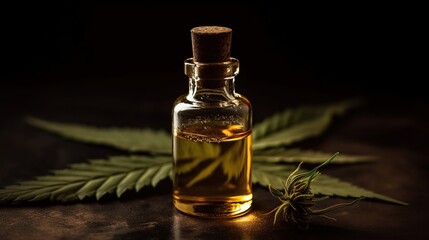 Cannabis oil ,Medical use of cannabisIn, Generative AI	
 - obrazy, fototapety, plakaty