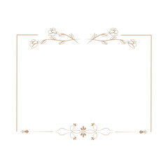 Aesthetic Floral Frame