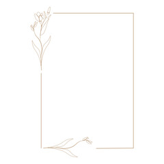 Aesthetic Floral Frame
