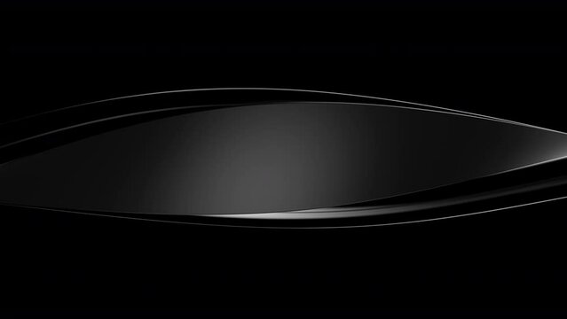 3d Abstract black background looping Animation