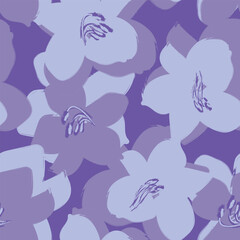 Colourful Abstract Floral Seamless Pattern Design