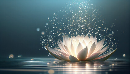 lotus flower shining