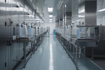 Fototapeta premium Medical industry and health care. AI Generated