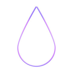 Purple Gradient Drop Outline