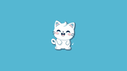 illustration kawaii cute cat