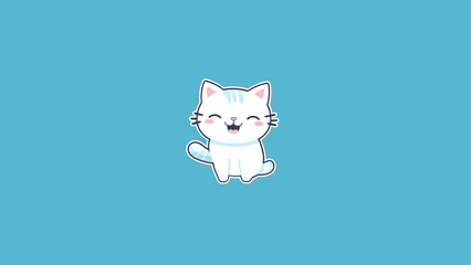 illustration kawaii cute cat